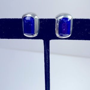 Beautiful Lapis Lazuli sterling silver earrings